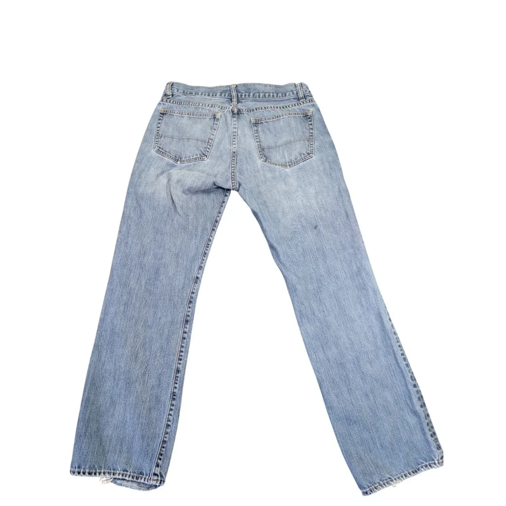 J. Crew Mens Vintage Straight Leg Blue Cotton Denim Jeans Size 34 x 32